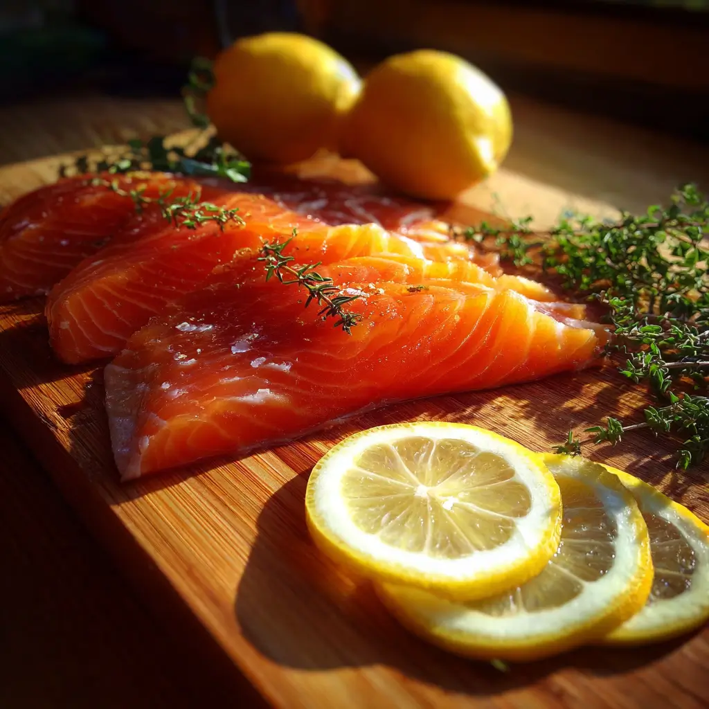 Beginner smoked salmon recipe with lemon and herbs