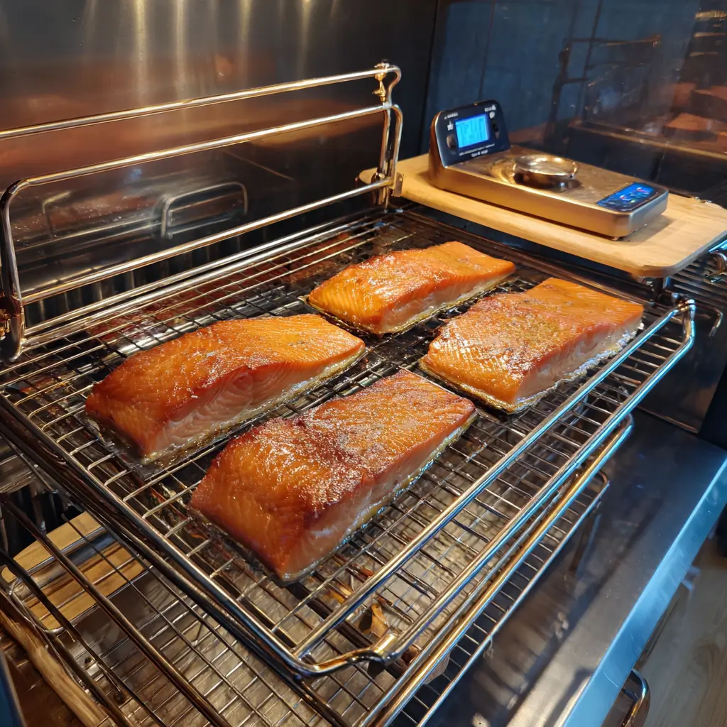 Home smoker setup for lightly smoked salmon recipe