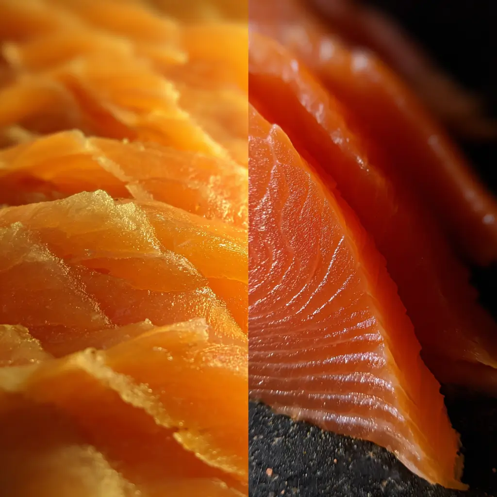 Lightly smoked salmon recipe comparison with fully smoked salmon