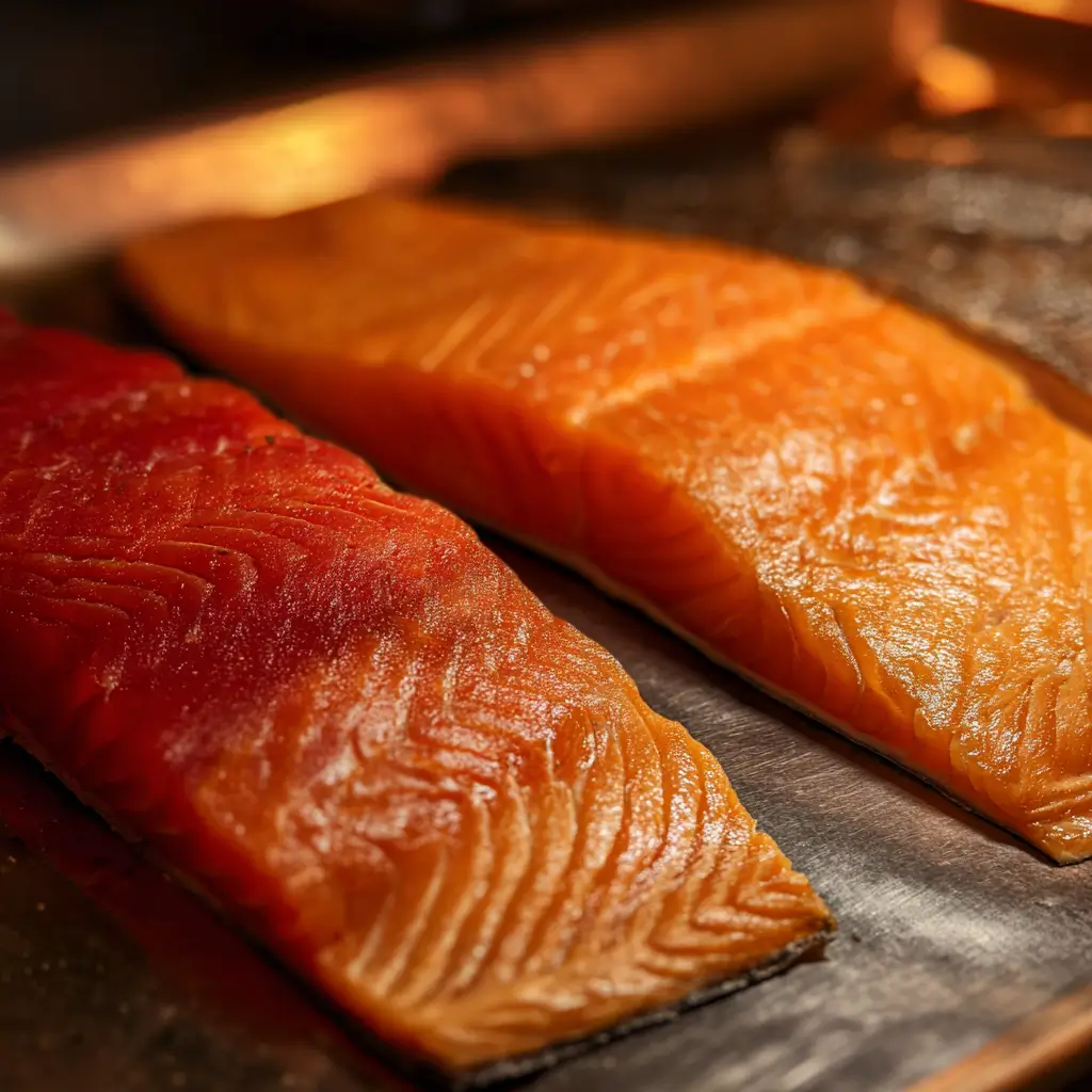 lightly vs fully smoked salmon nutrition comparison