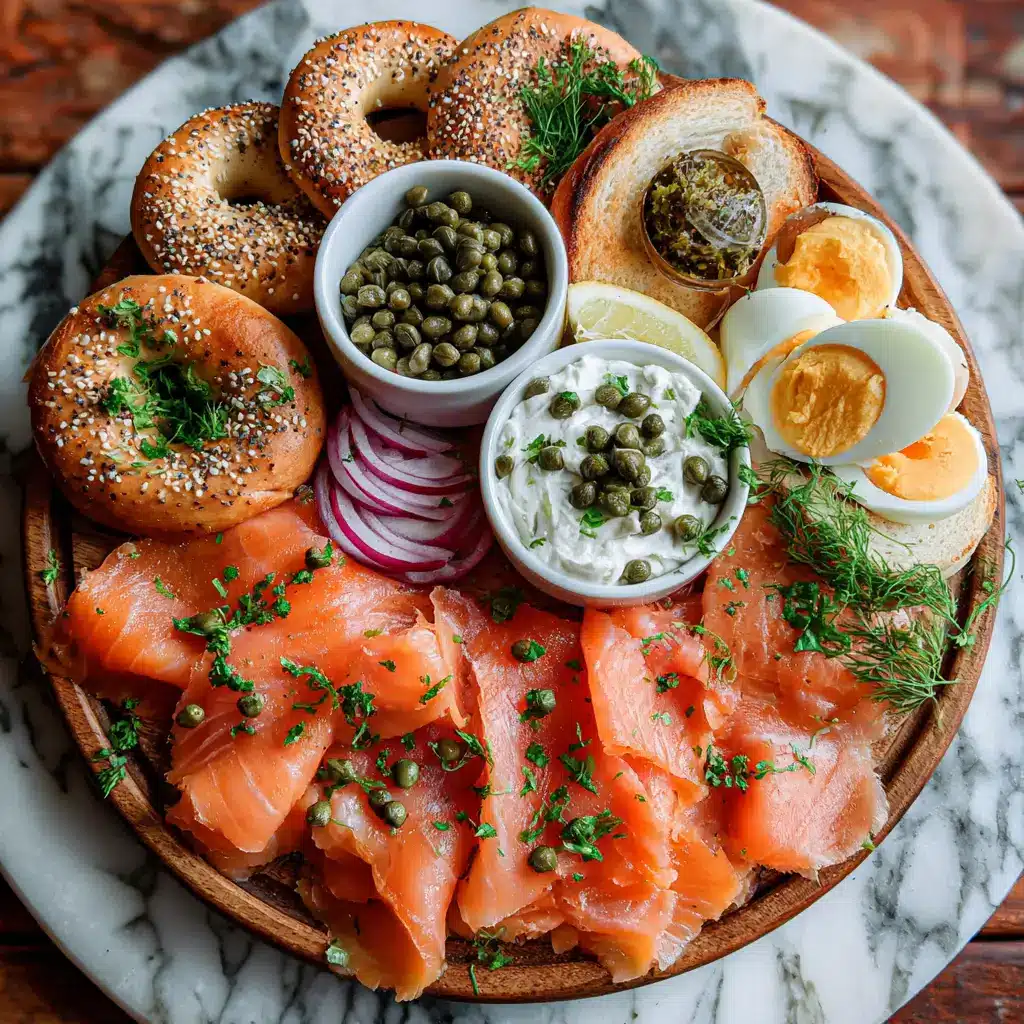 Cold smoked salmon serving ideas platter
