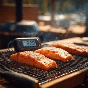 How long to smoke salmon at 200 degrees on smoker grill