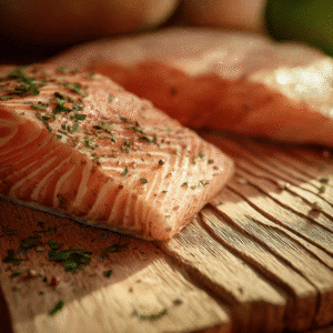 maple planks prepared for smoking salmon fillets