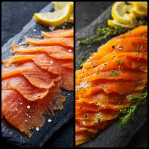 Serving ideas for lightly vs fully smoked salmon