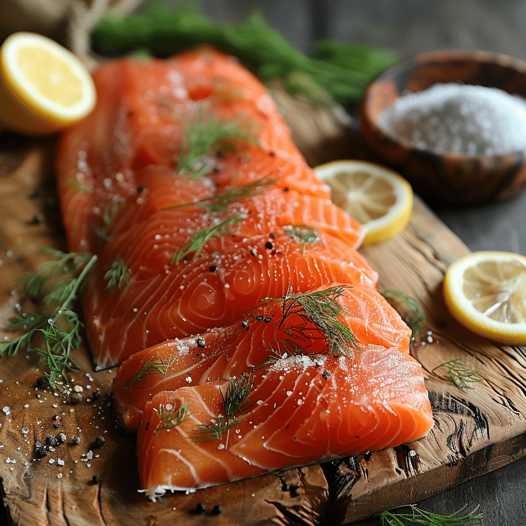 DIY smoked salmon prepared at home with simple ingredients