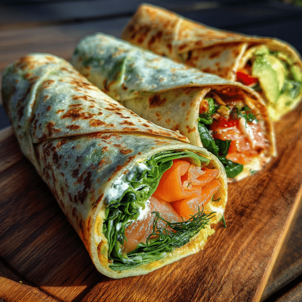 smoked salmon avocado wrap variations