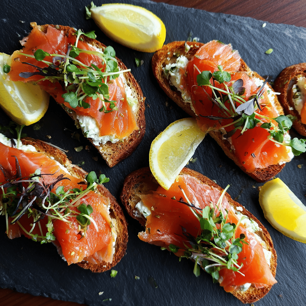 Elegant presentation for easy smoked salmon appetizers