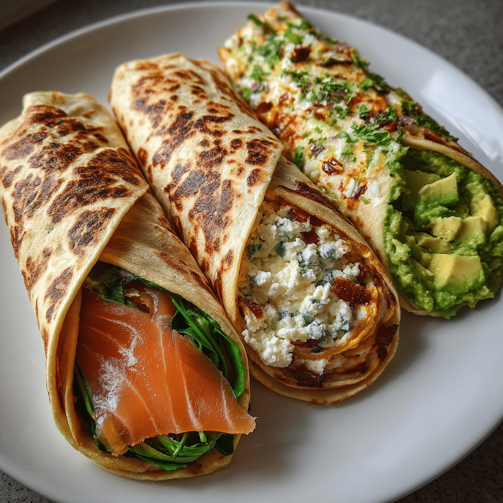 smoked salmon spinach wrap variations